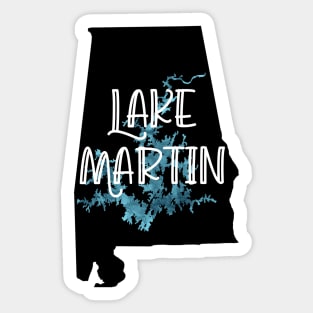 Lake Martin over Alabama Sticker